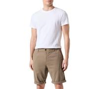 SELECTED HOMME Slim Fit Bermudas in unifarbenem Design Modell 'LUTON' in Oliv, Größe S