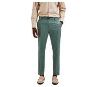 SELETED HOMME Herren SLHSLIM-Oasis Linen TRS NOOS Anzughose, Light Green Melange, 38