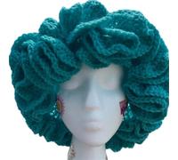 SELiLe Gehäkelte Fischermütze Mit Gerüschter Krempe Winter Skifahren Randlos Für Erwachsene Und Teenager Winddichte Eimerhüte Für Frauen Wintermütze Für Große Köpfe Hüte Für Frauen