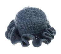 SELiLe Gehäkelte Fischermütze Mit Gerüschter Krempe Winter Skifahren Randlos Für Erwachsene Und Teenager Winddichte Eimerhüte Für Frauen Wintermütze Für Große Köpfe Hüte Für Frauen