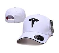 SELUVI Auto Baseballkappe für Tesla Model X 2015-2023, Auto Sport Baseball Cap Unisex Kappe Baumwolle Baseball Cap Verstellbare Tesla Logo Baseballkappe für Herren und Damen,D