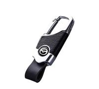 SELUVI Auto Schlüsselanhänger für Mazda BT-50 2011-2020, Schlüsselanhänger Auto Metall Schlüsselring Schlüsselanhänger Metall mit Logo für Mann und Frau Auto Ersetzen Zubehör,Silver