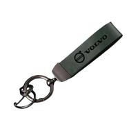 SELUVI Auto Schlüsselanhänger für Volvo XC60 2008-2017, Schlüsselanhänger Auto Leder Schlüsselring Schlüsselanhänger Leder mit Logo für Mann und Frau Auto Ersetzen Zubehör,Green