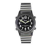 SELVA Uhren Manufaktur Ruhla Funk-Armbanduhr, Quarz, Edelstahlgehäuse, Mineralglas, Zugband, mit Uhrzeit, Datum, Weckzeit und Alarm