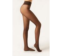 Semi-blickdichte Strumpfhose Soft Komfort Matt 30 Denier Braun 1/2
