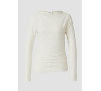 Semitransparentes Langarmshirt aus weicher Jersey-Spitze 48 creme 2172312.0402.48