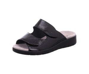 Semler Bequeme Pantoletten für Damen, schwarz, Größe 38 ½ EU / 5,5 UK