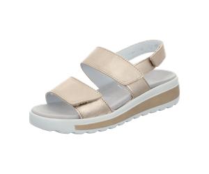 Semler Bequeme Sandalen für Damen, gold, Größe 37 ½ EU / 4,5 UK