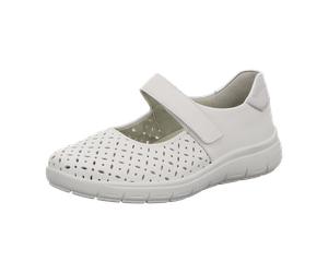 Semler Bequeme Slipper für Damen, weiß, Größe 41 EU / 7 UK