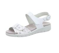 Semler Bequeme Sandalen für Damen, weiß, Gr. 42 EU / 8 UK