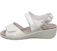 Semler Damen Ramona Riemchensandalen, Weiss-Silber 101, 34 1/3 EU