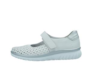 Semler Damenschuhe Riemchenballerinas WEISS-SILBER WEISS-SILBER - Gr. - 40 EU | 6.5 UK