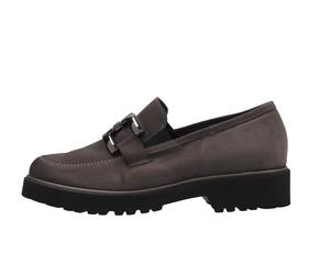 Semler Damenschuhe Slipper / Trotteur GRAU GRAU - Gr. - 10 UK