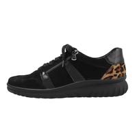 Semler Damenschuhe Sportliche Schnürer SCHWARZ-COGNAC SCHWARZ-COGNAC - Gr. - 4 UK