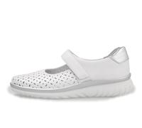 Semler Damenschuhe Sportliche Schnürer WEISS-SILBER WEISS-SILBER - Gr. - 8 UK