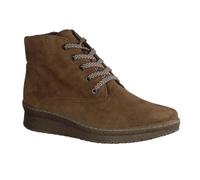 Semler Ilona I65065-042 Cappuccino (Braun) - gefütterte Stiefelette - Damenschuhe Bequeme Stiefel/Stiefeletten, Braun, Leder (samt-Chevro) Größe 39.5