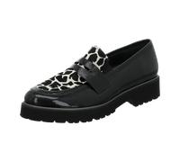 Semler K-LACK/LEOPARD für Damen, schwarz, Größe 43 EU / 9 UK