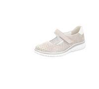 Semler Damen Ballerinas Lena L5075-471/828 Veloursleder Grau (Perle-Silber) Größe 38