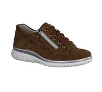 Semler Lena L5035-042 Cappuccino (Braun) - Schnürschuh mit Loser Einlage - Damenschuhe Bequeme Schnürschuhe, Braun, Leder (samtchevreau), Gr. 41,5 EU