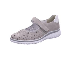 Semler Lena L5075-471-828 perle silber Samt-Chevro M-Nappa für Damen, grau, Größe 42 EU / 8 UK