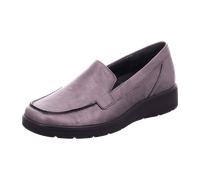 Semler Waldläufer Habea 926507-052 Carbon (grau) - Slipper mit loser Einlage - Damenschuhe Bequeme Ballerina / Slipper, Grau, leder (taipei) für Damen, silber, Gr. 38 EU / 5 UK