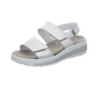 Semler Sandalette Hanna H3015 019 016 Metall-Nappa silber/weiß Damen Gr. 39 EU / 6 UK