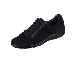 Semler Michelle M86150-42-080 midnightblue Samt Chevro für Damen, blau, Größe 38 ½ EU / 5,5 UK