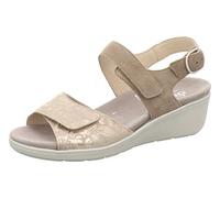 Semler Ramona Weite H Damen Sandale in Beige, Größe 7