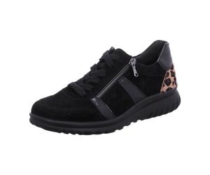 Semler S-CH/K-LACK/LEOPARD für Damen, schwarz, Größe 37 ½ EU / 4,5 UK