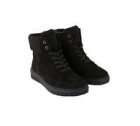 Semler S-Chev/Soft-Teddy Damen Schnürstiefeletten Nubukleder | Stiefeletten, Schwarz, Reißverschluss, TR-Luftpolstersohle rutschfest, Komfort, Damen, Schuhe