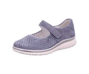 Semler SAMT-CHEVRO für Damen, blau, Größe 39 EU / 6 UK