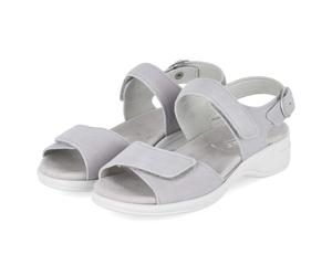 Semler Sandalen HEIKE - Gr. 38,5 - Grau - Rauleder