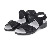 Semler Sandalen HEIKE - Gr. 42 - Schwarz - Rauleder