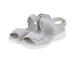 Semler Sandalen HEIKE Grau - Gr. 40 - Leder und Textil