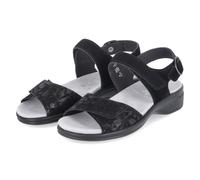 Semler Sandalen HEIKE Schwarz - Gr. 42 - Leder und Textil