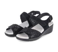 Semler Sandalen RAMONA Schwarz - Gr. 44,5 - Leder und Textil