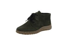 Semler Samt-Chevro Damen Schnürstiefeletten Veloursleder | Schnürstiefel, Tanne, Grün, TR-Luftpolstersohle rutschfest, Komfort, Damen, Schuhe