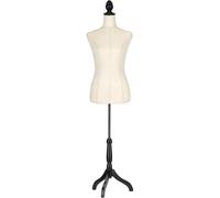 Semplix dekorative Schneiderpuppe mit Leinenbezug, Torso höhenverstellbar
