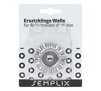 SEMPLIX Ersatzklinge Rollschneider Wellen 45mm: Zum Nähen, Handarbeiten, Basteln | für Stoffe, Filz, Leder, Papier, Foto