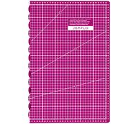 SEMPLIX Faltbare Schneidematte A2 - Ideal für Bastel- Näh und Patchworkarbeiten (60 x 45 cm) (grau) (Beere)