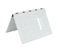 Semplix Faltbare Schneidematte hellgrau (45 x 30 cm/ Unterseite rutschhemmend) A3