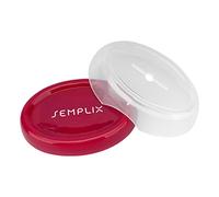 SEMPLIX Magnet-Nadelkissen mit Glaskopf-Stecknadeln bunt 0,60 x 0,30mm (im Lieferumfang enthalten) (Beere)