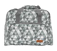 SEMPLIX Nähmaschinentasche Diamond, 45x34x24 cm, stabile Transport und Aufbewahrungs Tasche für Standard-Nähmaschinen Modelle (Stein/Grau)