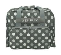 Semplix Nähmaschinentasche Polka Dots (anthrazit/grau)