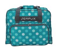 Semplix Nähmaschinentasche Polka Dots (petrol/türkis)