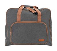 Semplix Nähmaschinentasche XL anthrazit/braun (52 x 40 x 27 cm)