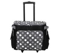 Semplix Nähmaschinentrolley Polka Dots anthrazit/grau