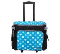 Semplix Nähmaschinentrolley Polka Dots petrol/türkis