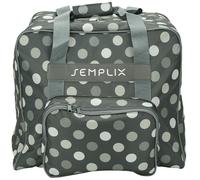 Semplix Overlocktasche-Coverlocktasche Polka Dots (anthrazit/grau)