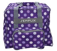 Semplix Overlocktasche-Coverlocktasche Polka Dots (lila/flieder)